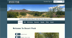 Desktop Screenshot of desertpeakhoa.org
