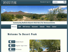 Tablet Screenshot of desertpeakhoa.org